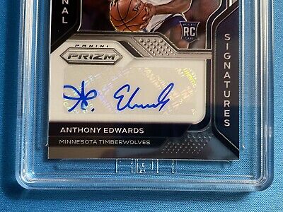 Anthony Edwards Auto RC Rookie Card 2020-21 Panini Prizm Anthony Edwards Auto RC Rookie Card 2020-21 Panini Prizm