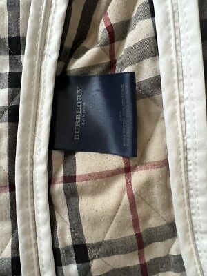 BURBERRY ホワイトジャケット 新品未使用 SALE‼️ White Burberry Jacket Women's Medium | awevintageclothing