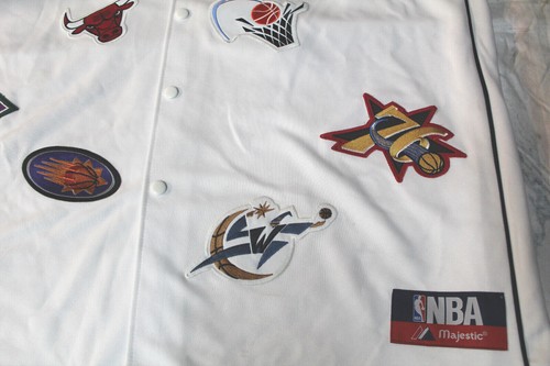 NWT VTG Majestic Jersey NBA Team Logo Patches Men XXL All Star Finish Line #9230 - Picture 5 of 12