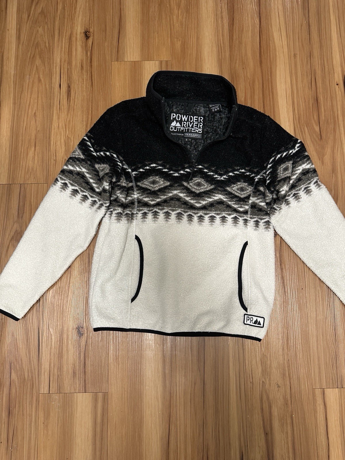 Fleece Jacket Powder River Border Printed Pullove… - image 1