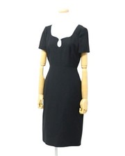 Gucci Dress Size 36 Silk Wool Blend Short Sleeve Midi Used Italy