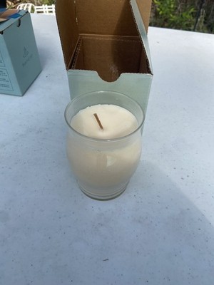 PartyLite Glass Barrel Jar Candlel 11.4 oz Holiday Spices New In Box