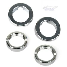 1964 1/2 1965 1966 Mustang Windshield Wiper Bezel & Nut Kit - C5ZZ-17514-K