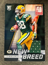 2015 Panini Donruss Ty Montgomery Rookie RC Elite New Breed Jersey Relic Card. rookie card picture