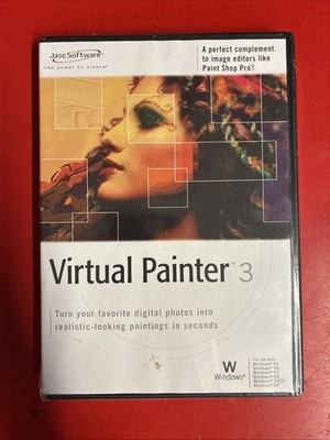 Virtual Painter 3 Jasc Software (Windows PC, 2001) - SEALED
