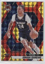2024-25 Panini Mosaic Choice Fusion Red & Yellow Prizm 14/75 Jordan Hawkins 1f7d