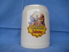Bierkrug, Paulaner-Salvator, 0,5 l, unbenutzt, "NEU"