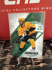 2024-25 Upper Deck Credentials Green 20/25 Filip Forsberg #9 13og