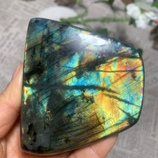 255g  Natural Purple Labradorite Quartz Crystal Stone Specimen Healing1213