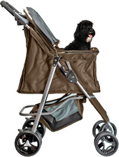 Passeggino Pieghevole per Cani Di Taglia Medio Piccola, Carrello per Animali Dom