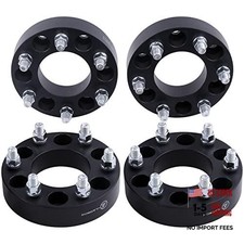 4X Black 6x4.5 to 6x5.5 Wheel Adapters 1.5 Inch with 1/2" 1.5 Inch-Pack of 4