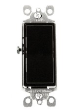 Amp 120/277 Volt Decora Rocker Single-Pole AC Brown 15 Quiet Switch