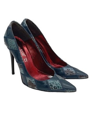 LAURA SCOTT Klassische Pumps Damen Pumps Gr. DE 38 blau Elegant