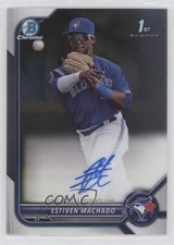 2022 Bowman Chrome Prospect Auto Estiven Machado #CPA-EM Auto v9t