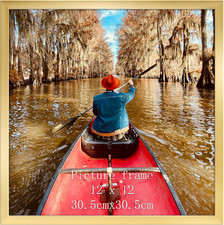 Giftgarden 12X12 Picture Frame Gold, 12by12 Thin Square Frame for Photo Gallery