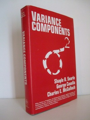 Variance Components John Wiley & Sons 1992 Probability & Mathematical Statistics