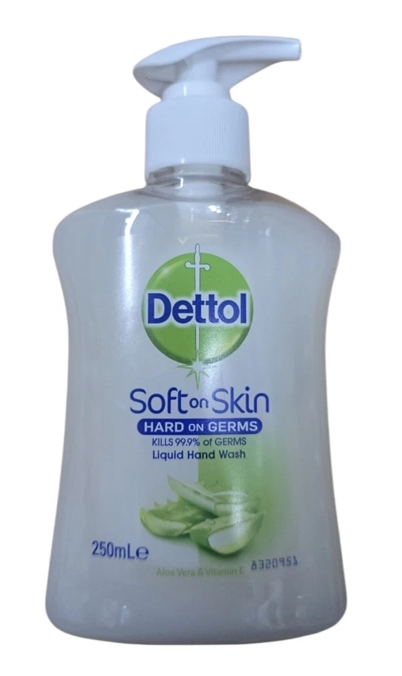 6 X Dettol Liquid Hand Wash Aloe Vera & Vitamin E 250mL – Kills 99.9% Germs - image 2 of 3
