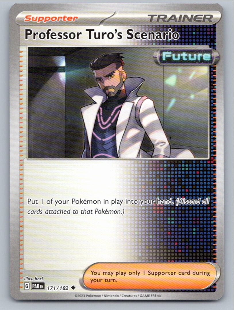 POKEMON PROFESSOR TURO'S SCENARIO PARADOX RIFT 171/182 NM A42538 FREE S&H