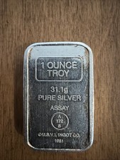 1981年 純銀バー 1オンス ANAHEIM L / U.S.V.I. 1981年 純銀バー 1