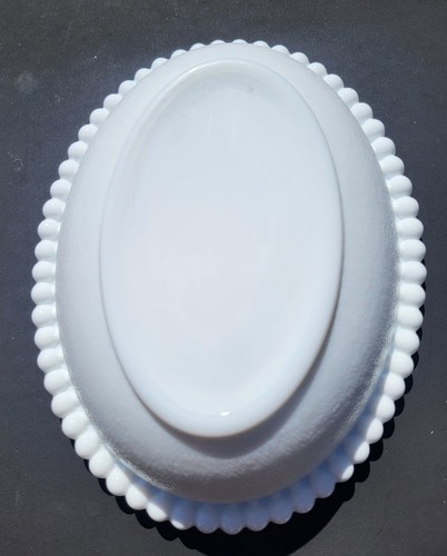 Vintage Indiana Milk Glass Hen On Nest White Covered Candy Dish - Picture 8 of 8