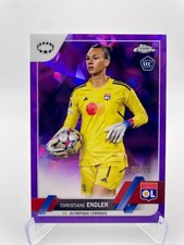 2022-23 Topps Chrome Sapphire UEFA Women Christiane Endler Viola /15 RC