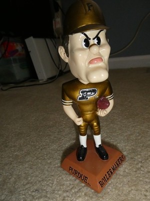 HTF 1990s BPI Pete Purdue Boilermakers Mascot Bobblehead 7 1/2'' Tall