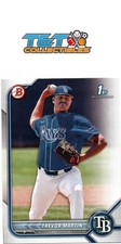 2022 Bowman Draft #BD-184 Trevor Martin Tampa Bay Rays base paper RC