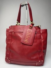 Borsa Chloe vintage in pelle rossa