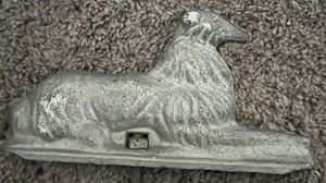 Vintage Borzoi Dog Hurricane Aluminum Cast Gate Topper