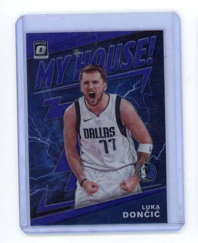 Luka Doncic [Purple] #1 2019 Panini Donruss Optic My House card