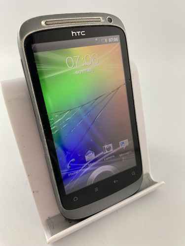 HTC Desire S Blue Unlocked 1.1GB 3.7" Android Smartphone Cracked Fault #C06