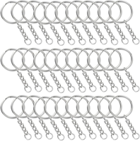 SchlüSselanhäNger Mit Kette,Keychain,100 StüCk SchlüSselring Mit Kette,SchlüSsel