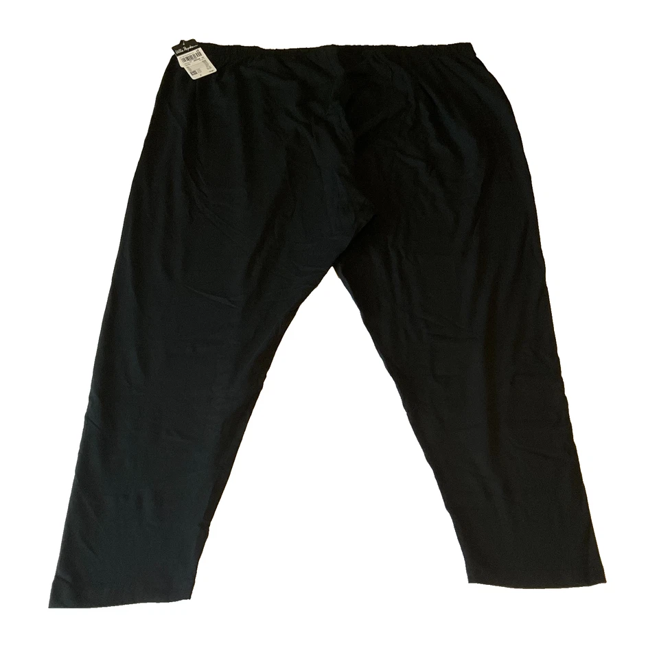 Calça Ulla Popken Feminina Tamanho 36/38 Preta Cintura Elástica Cordão - Imagem 2 de 4