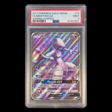 Pokémon Mewtwo GX 72/73 Shining Legends Full Art Holo Ultra Rare PSA 10 on eBay