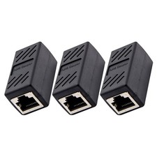 3 Pcs Ethernet Connector Connectors Join Cables Extender Adapter Coupler