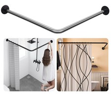 L-Shaped Corner Shower Curtain Rod    23.6"-52.4" x 23.6"-52.4"    Adjustable...