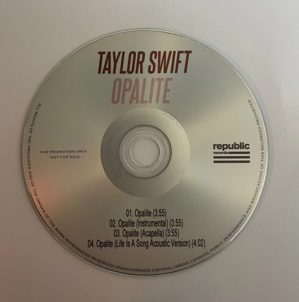 Taylor Swift – Opalite | Promo CD 4 Tracks | The Life Of A Showgirl - Image 2 of 3