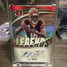 Bookend! 2025 Panini Absolute Legends A.J. Green Autograph Green 25/25  Bengals 