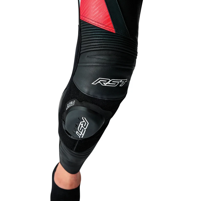 RST Tractech Evo D3O Moto Leather Black Fluo Red, photo 4 of 5
