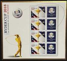 Timbre Bloc N°142, Ryder Cup 2018, Neuf **, TB.