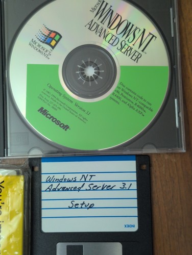 Microsoft Windows NT Advanced Server v 3.1 All 3 Formats! 5.25" 3.5" CD Sealed - Picture 8 of 9