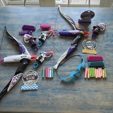 Nerf Rebelle lot 2 Bows 4 Smaller Guns Ammo Targets Girls Series