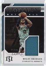2020-21 Panini National Treasures Century Materials 22/49 Miles Bridges pe8