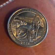 2014 America the Beautiful 25C Theodore Roosevelt Quarter Coin Uncertified