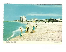 Shelling, Venice FL Gulf of Mexico vintage postcard unposted