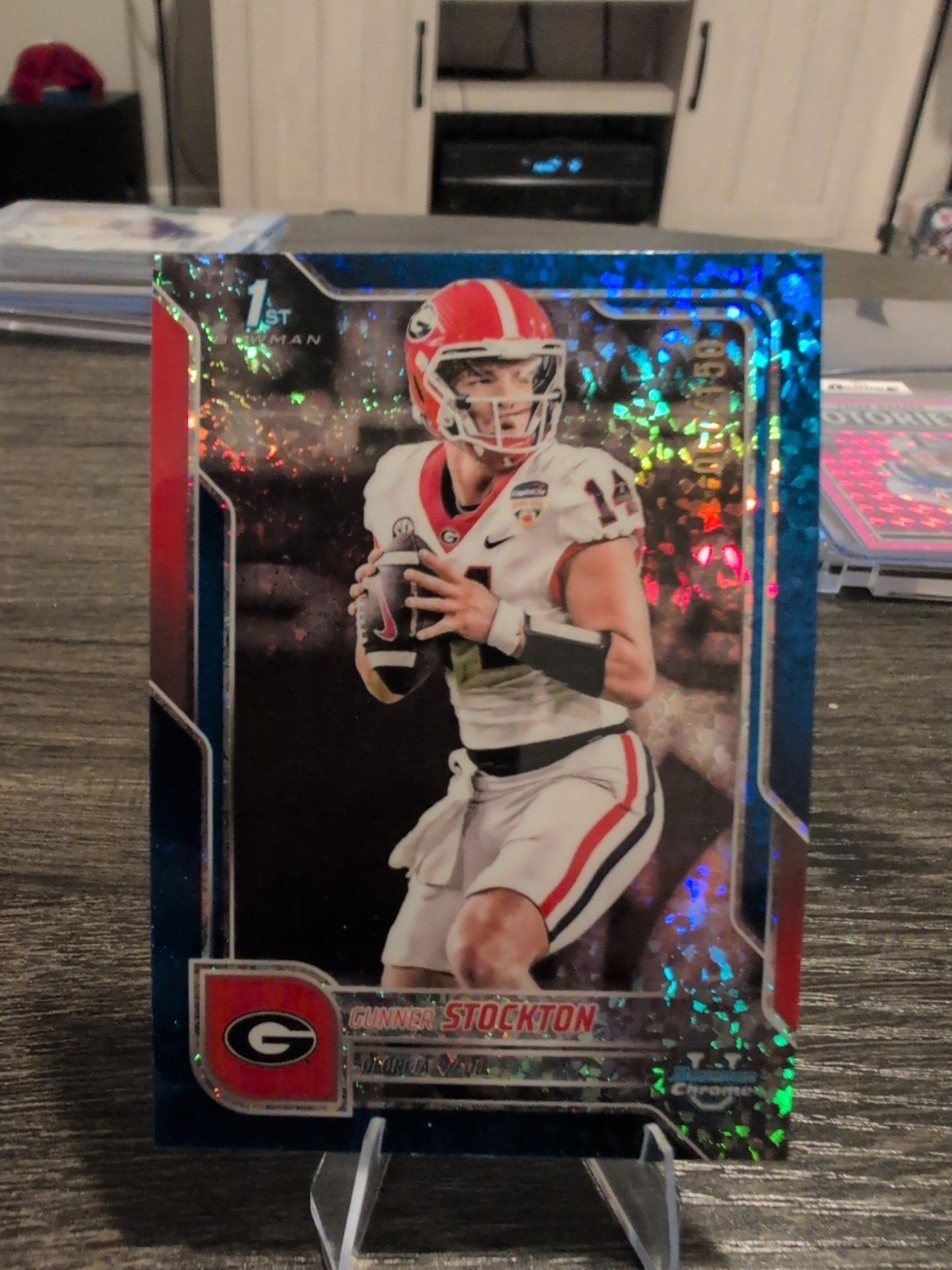 2025 Bowman U Chrome Gunner Stockton 1st Blue Mini-Diamonds Refractor #d /150