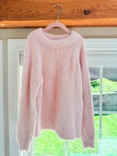 Hanna Andersson Super Soft Marshmallow Sweater Pullover Mock Neck Pink US 8 130
