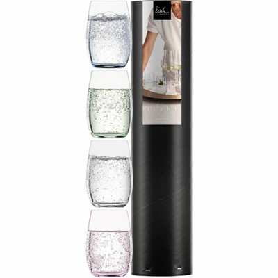 Eisch Becher Light 4er Set Trinkbecher Trinkglas Kristallglas Farbig A 340 ml