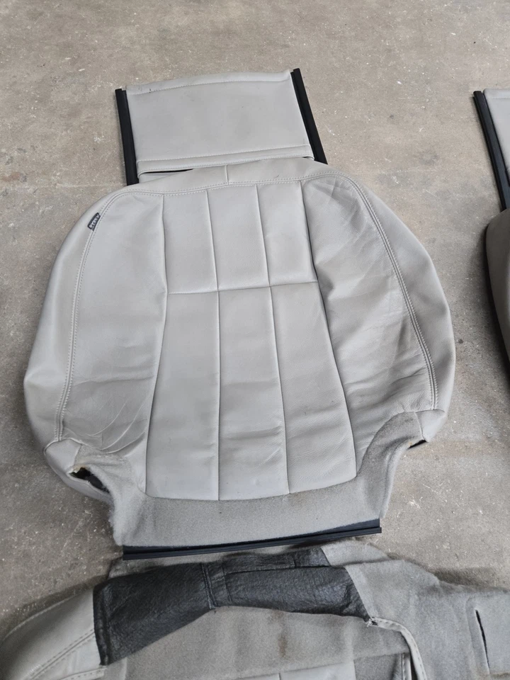 Fundas de asiento de piedra de banco dividido LX de cuero Ford Crown Victoria OEM Grand Marquis Foto 3 de 4