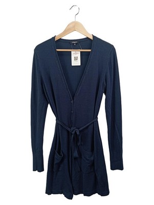MORE & MORE Strickjacke Damen 38/M Blau Klassisch Elegant Langarm